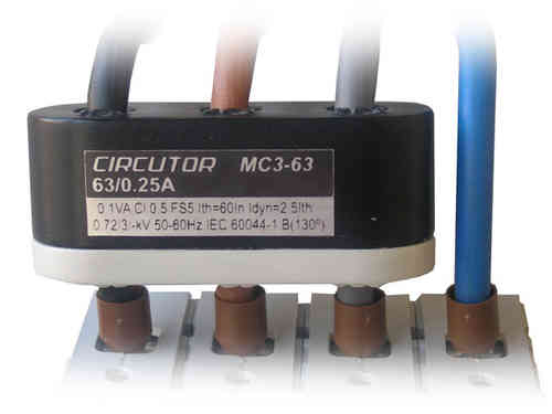 Kompakt-Stromwandler dreiphasig Typ MC3 - 125A