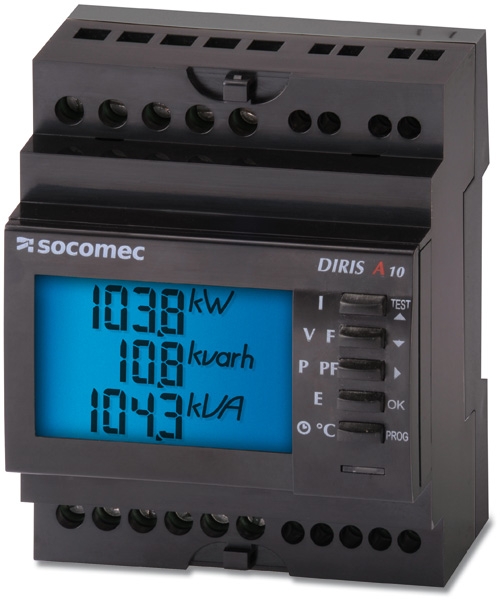 Socomec Multifunktionsmessgerät Diris A10 5A ohne Schnittstelle