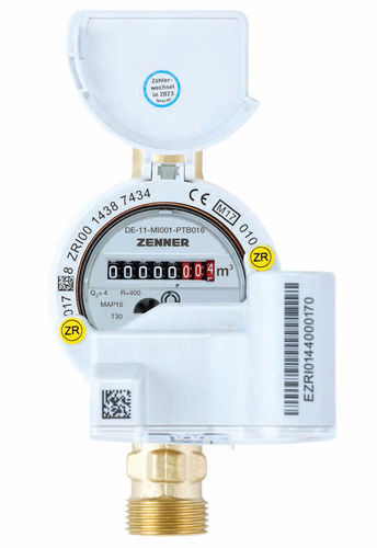 Hauswasserzähler MTKD-M Q3=10 m³/h DN25 für Kaltwasser mit EDC-Modul für Impuls
