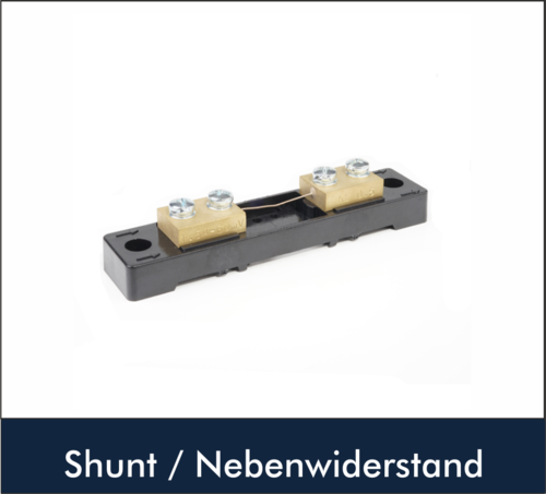 Shunt 100 25 A /100 mV 0,5 mit Sockel (Nebenwiderstand Bauform A)